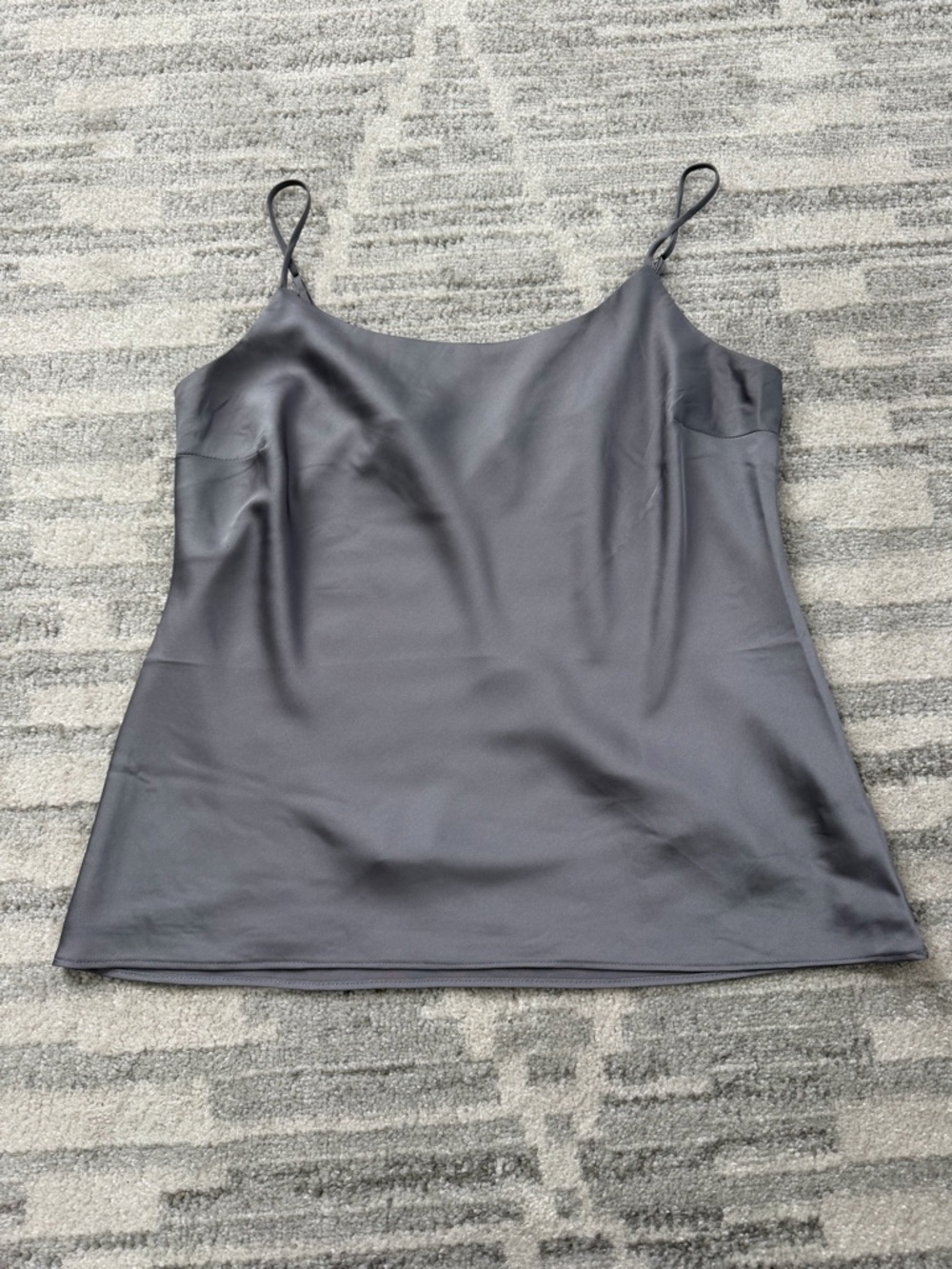 Express Satin Cami in Light Charcoal
